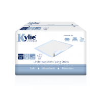 Kylie® Disposable Underpads With Fixing Strips | 60 x 60cm Kylie® Disposable Underpads With Fixing Strips | 60 x 60cm